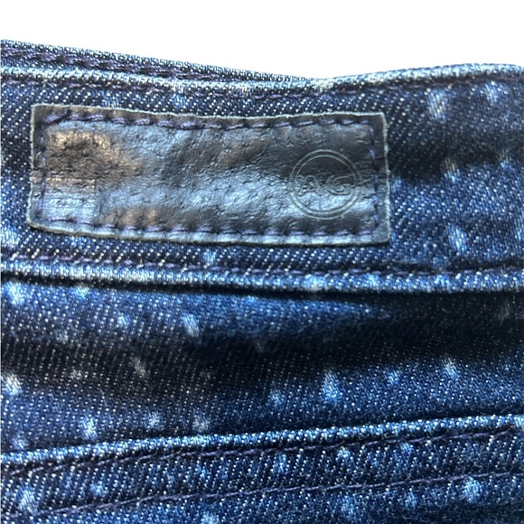 Adriano Goldschmied AG The Stevie Slim Straight Ankle Jeans Dot Print Size 29 - Picture 8 of 11